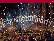 Tablet Screenshot of christkindlmarktleavenworth.com